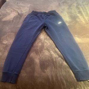 Nike blue fleece joggers